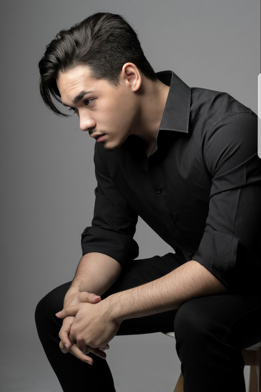 Young Male absorbed in thoughts