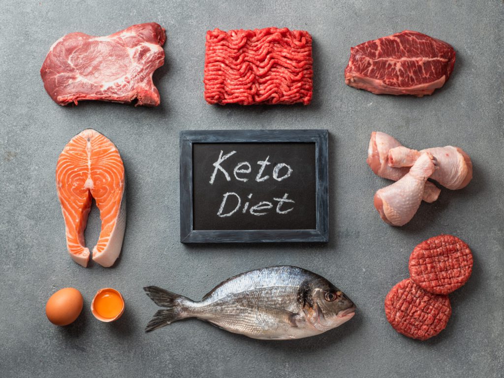 Raw food used in the Ketogenic Diet