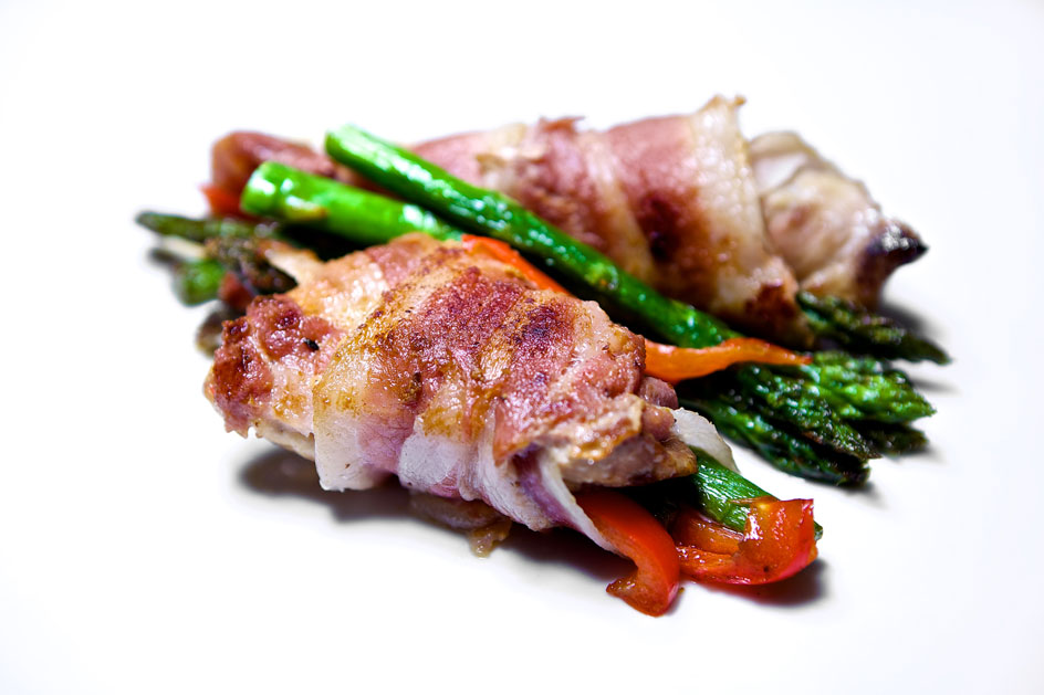 Asparagus stuffed chicken